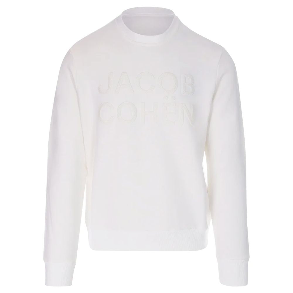 Sweat-shirt élégant en coton mélangé blanc de Jacob Cohen