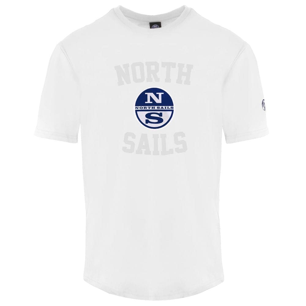 North Sails White Cotton Men T-Shirt