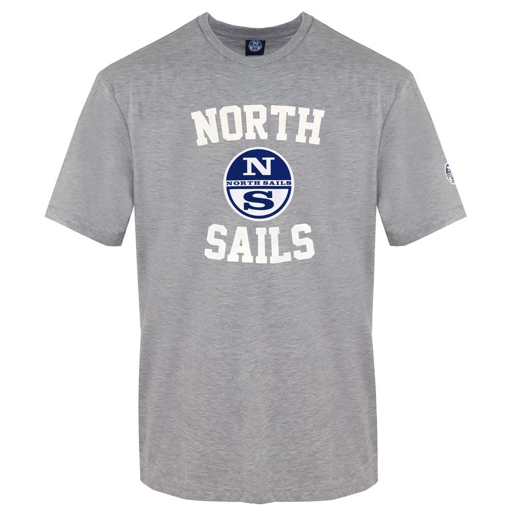 T-shirt ras du cou chic gris de North Sails avec imprimé sur le devant