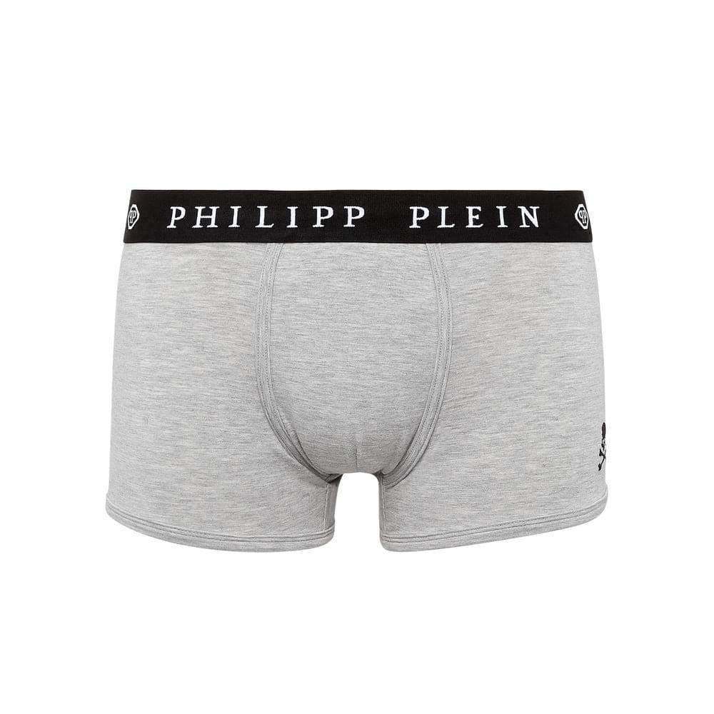 Dúo de boxers elegantes en gris de Philipp Plein