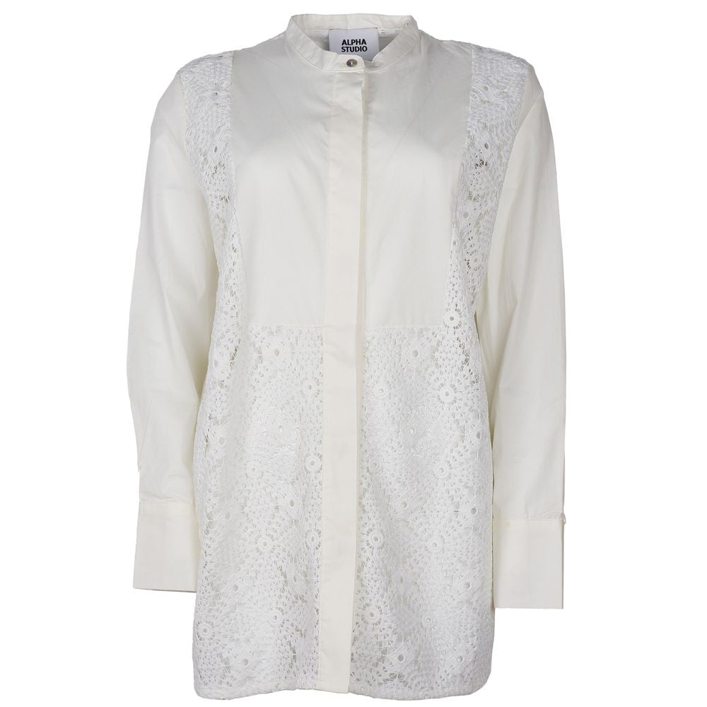 Chemise en coton blanc Alpha Studio