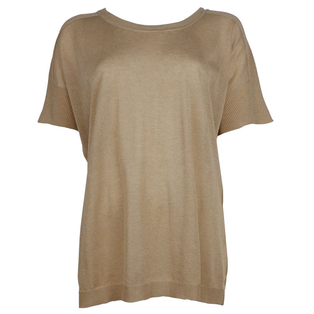 Pull en viscose beige Alpha Studio