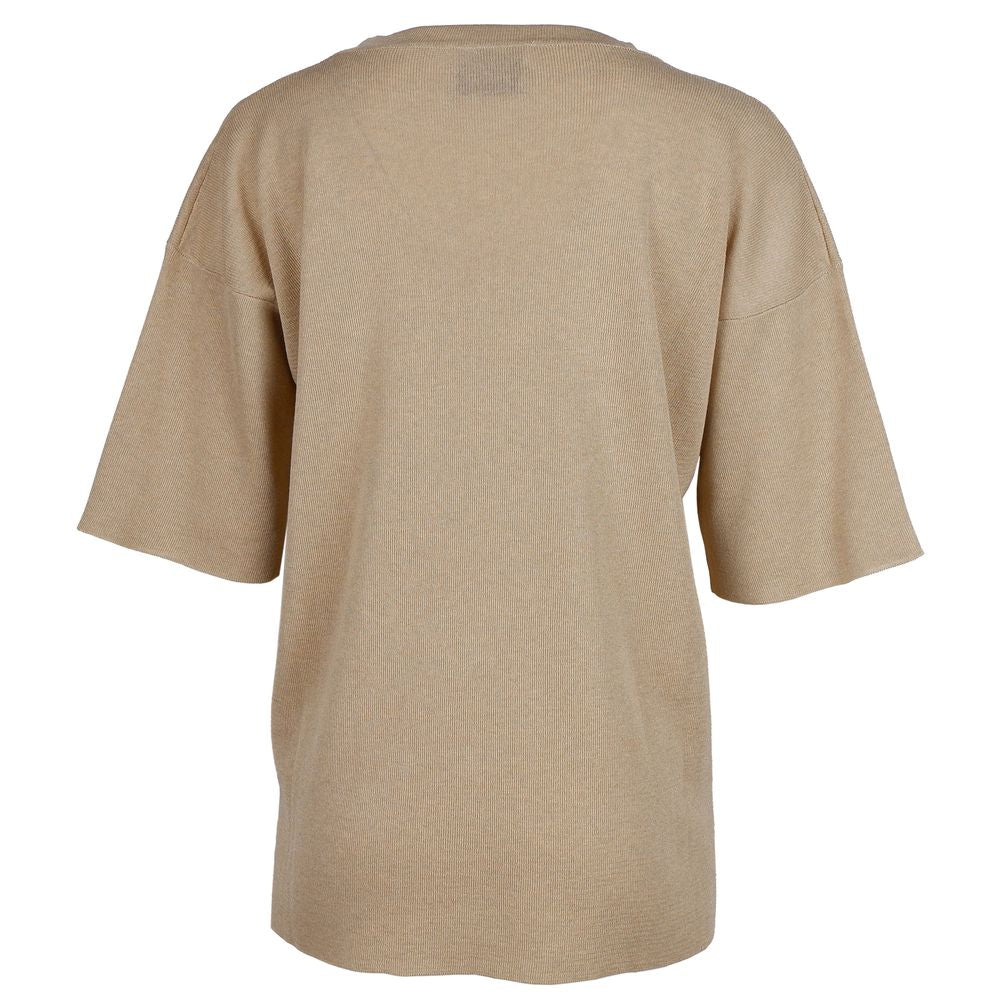 Pull en viscose beige Alpha Studio