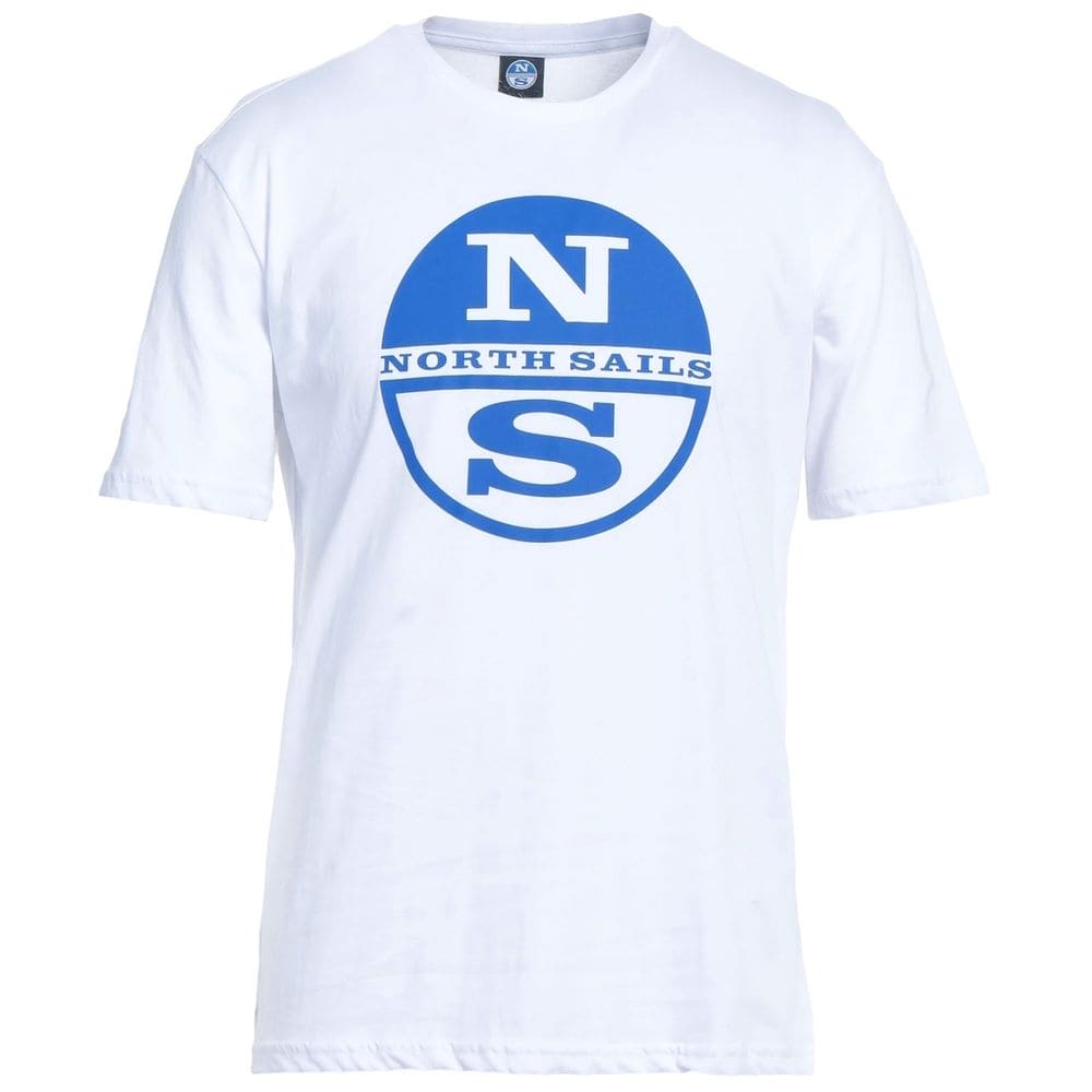 Camiseta de algodón con logotipo blanco nítido de North Sails