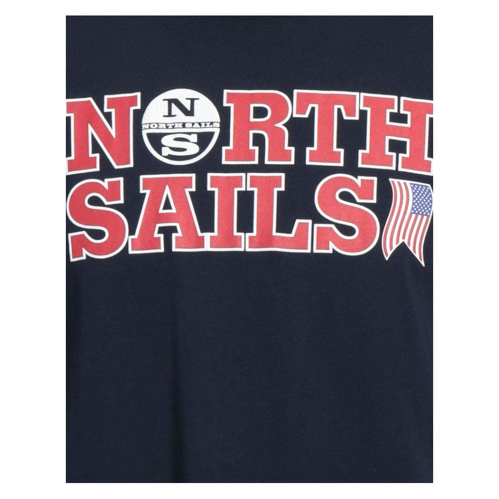 T-shirt en coton bleu marine avec imprimé nautique de North Sails