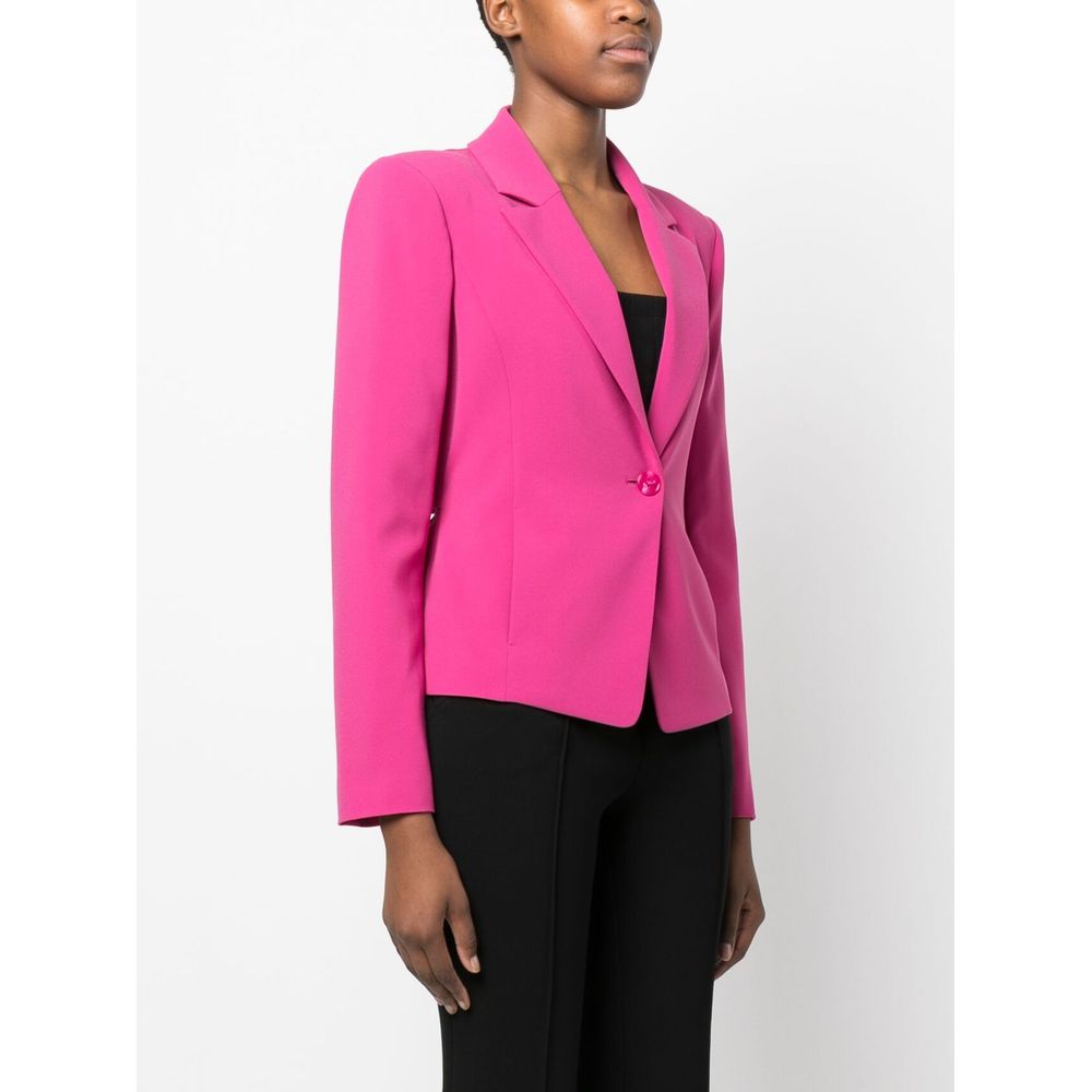 Blazer elegante elástico de un botón en color fucsia de Patrizia Pepe