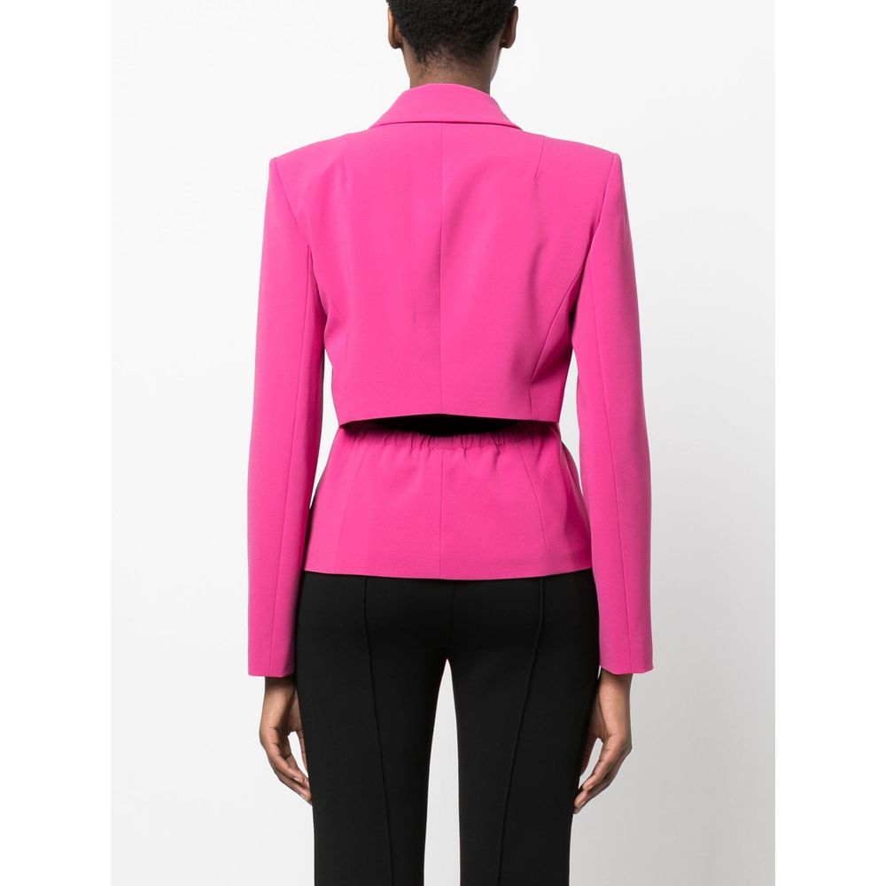 Blazer elegante elástico de un botón en color fucsia de Patrizia Pepe