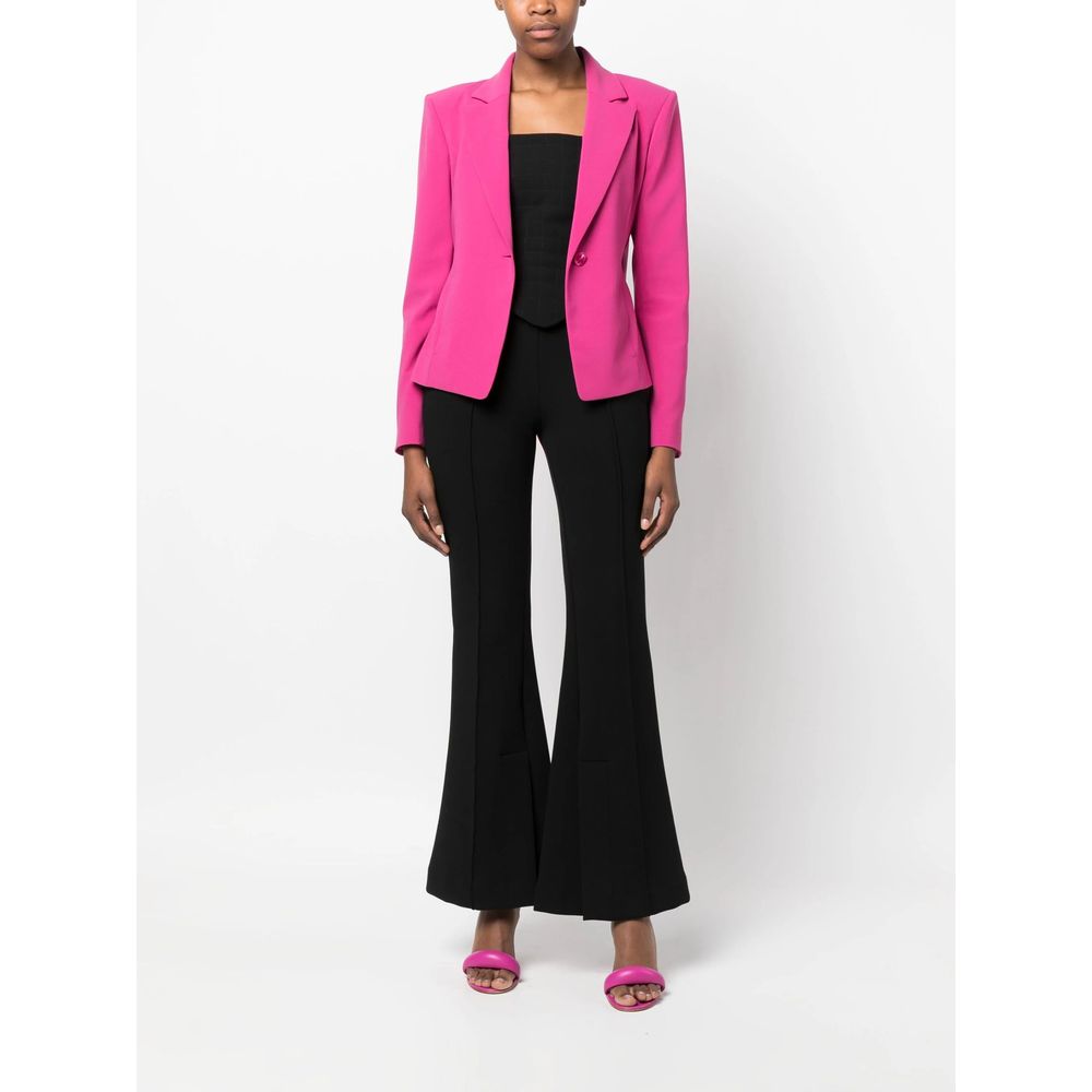 Blazer elegante elástico de un botón en color fucsia de Patrizia Pepe