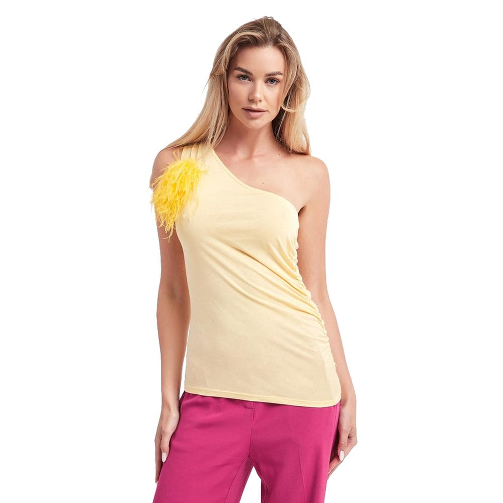 Blusa de algodón adornada con plumas Sunny de Patrizia Pepe