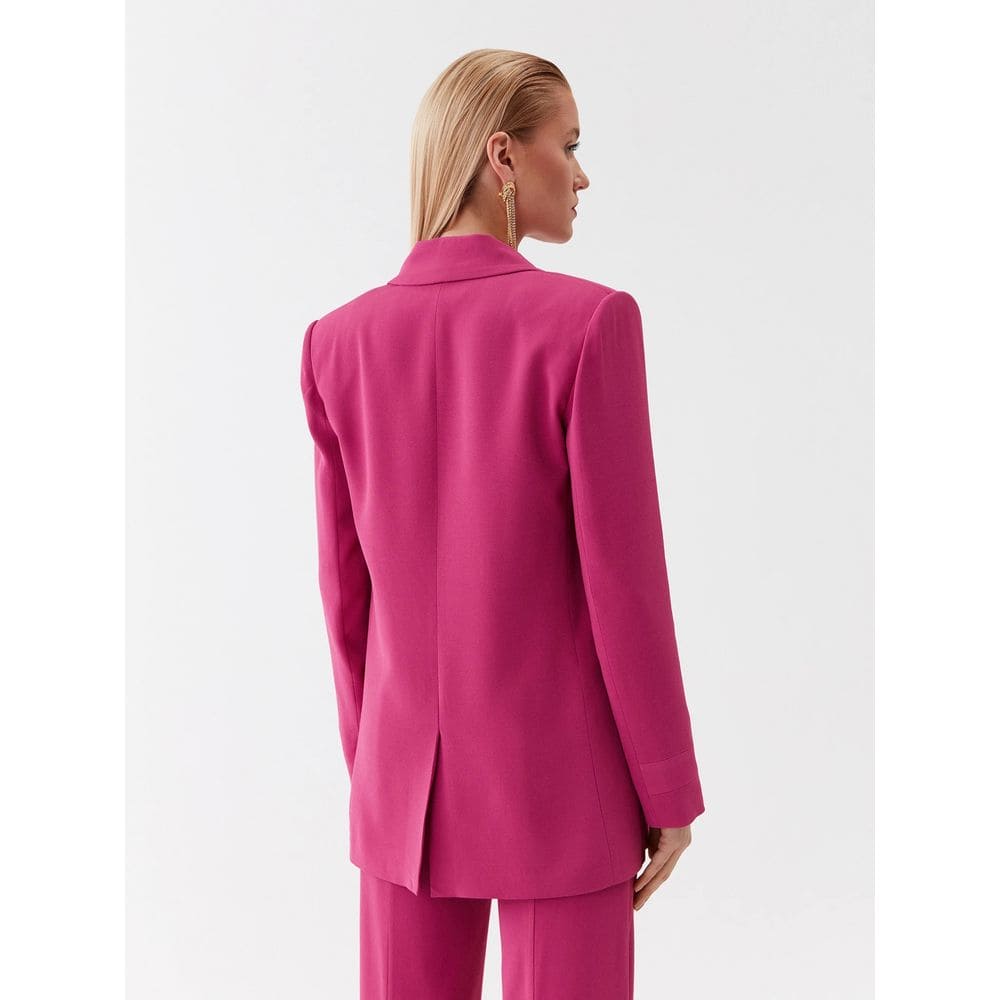 Patrizia Pepe Elegante Blazer Fucsia De Un Botón