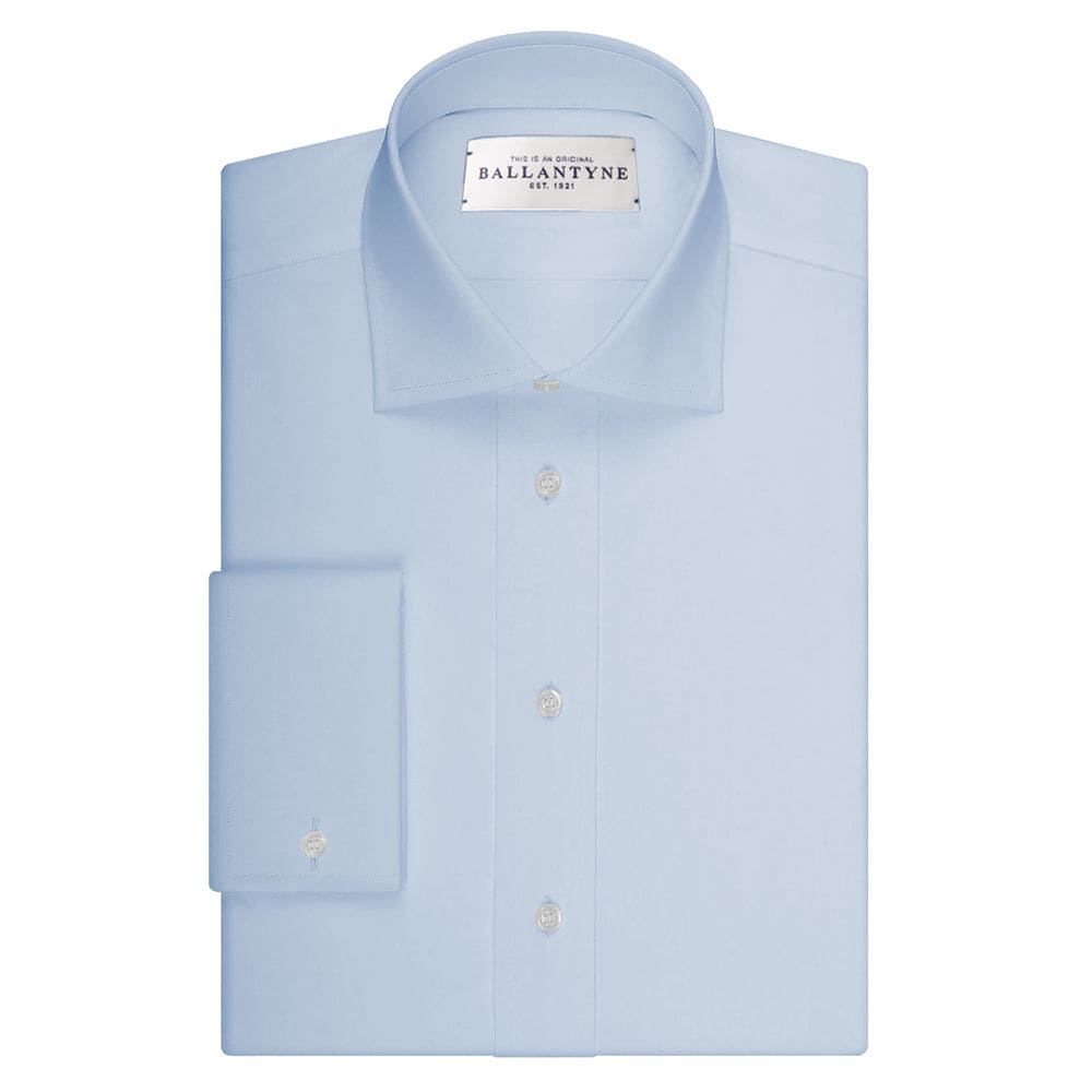 Chemise élégante en coton bleu clair pour homme Ballantyne