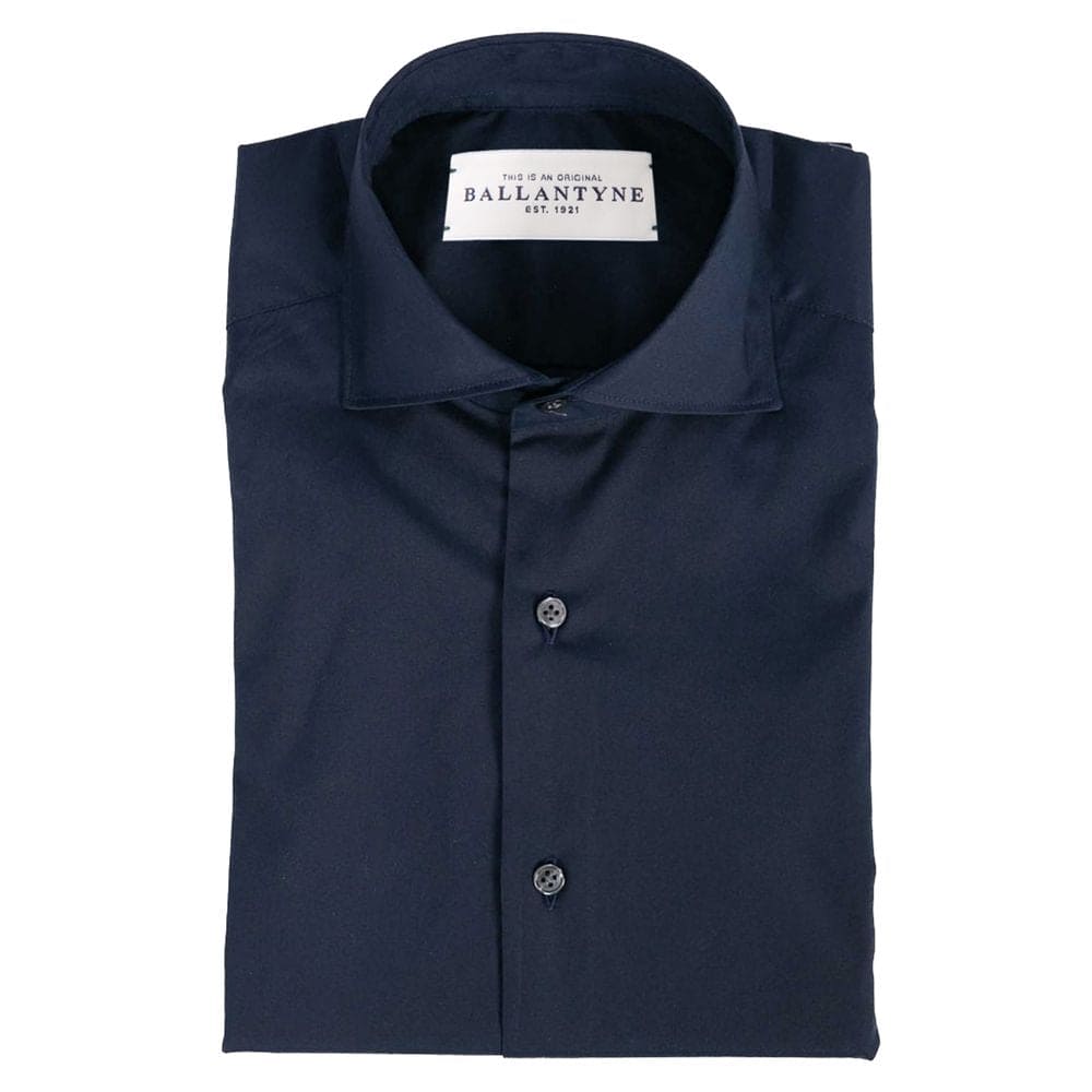 Camisa elegante de algodón con cuello abierto Ballantyne