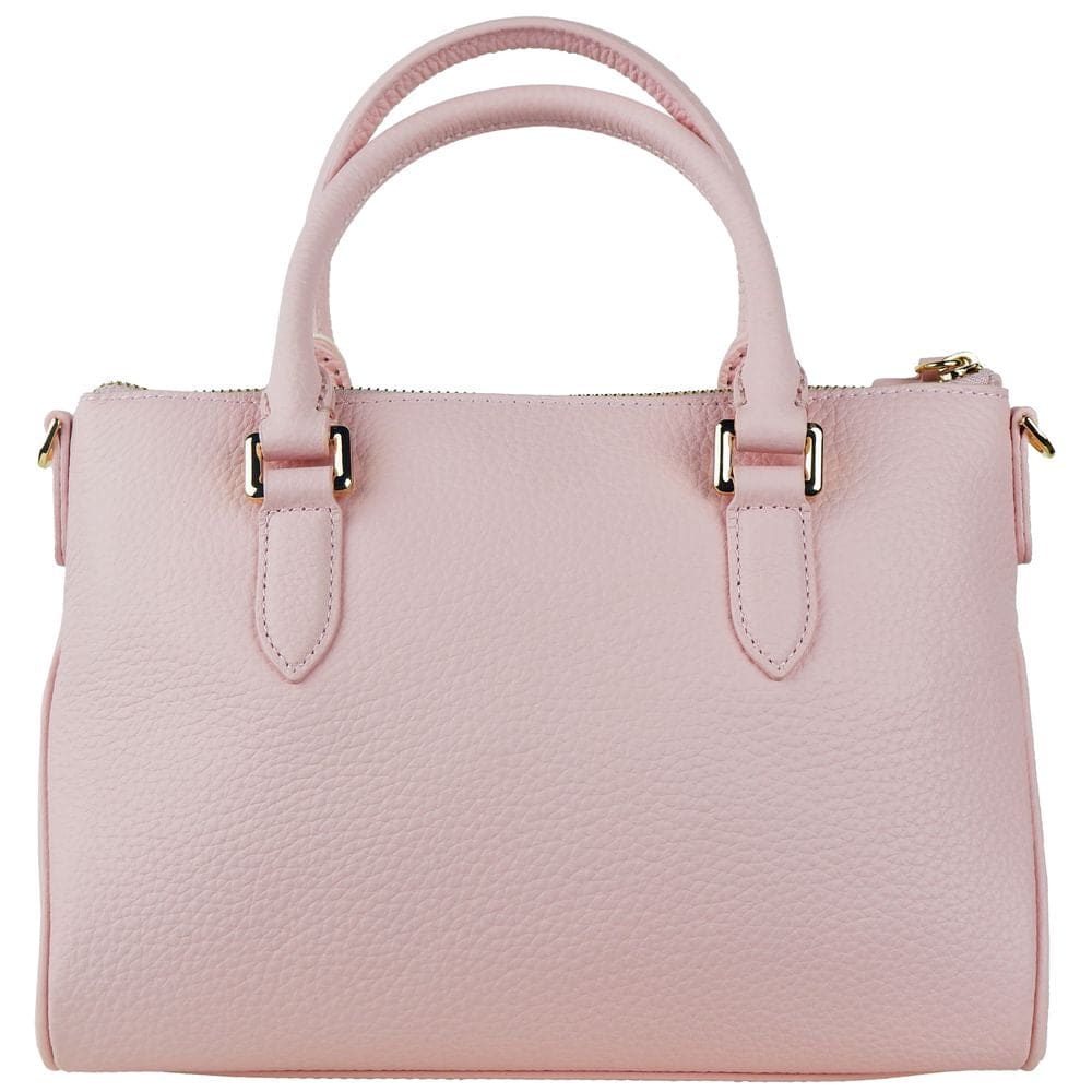 Bolso de mano de piel de becerro texturizada rosa Trend Chic de Baldinini