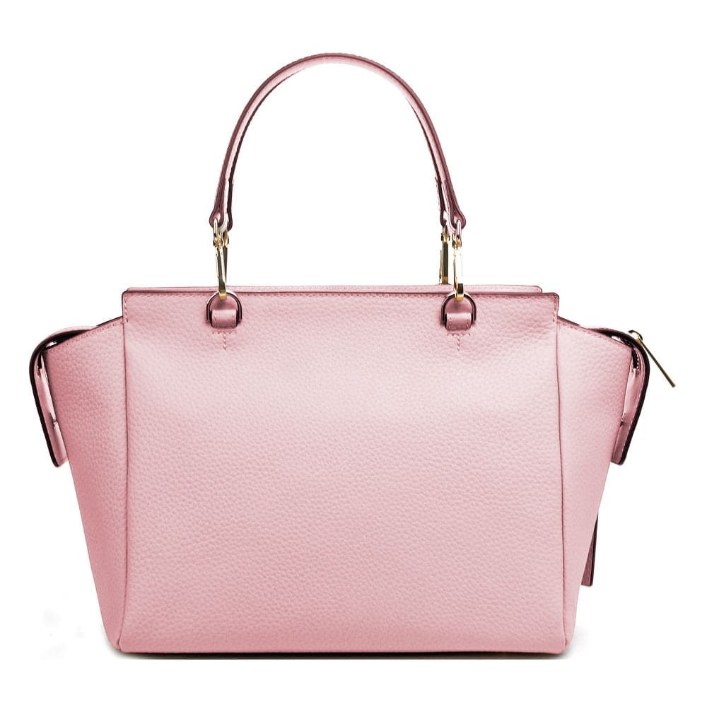 Bolso de mano de piel de becerro texturizada rosa Trend Chic de Baldinini