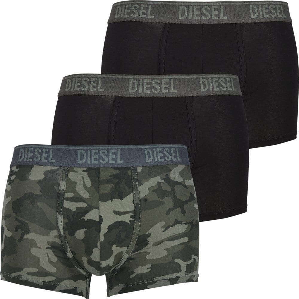 Conjunto de tres calzoncillos tipo bóxer elegantes de Diesel