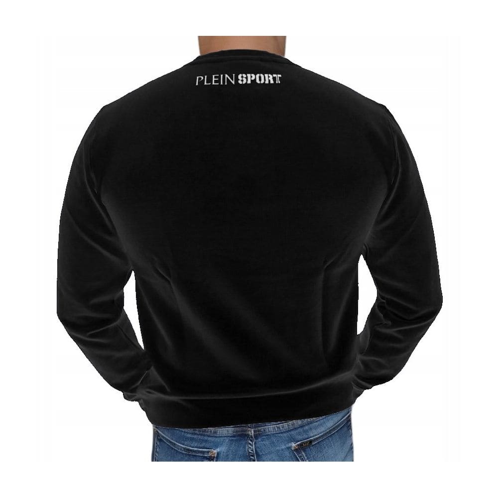 Sudadera elegante de cuello redondo de mezcla de algodón de Plein Sport