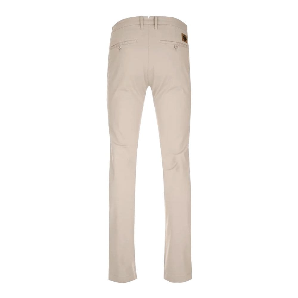 Pantalones chinos de algodón beige de Jacob Cohen: corte entallado y elegancia