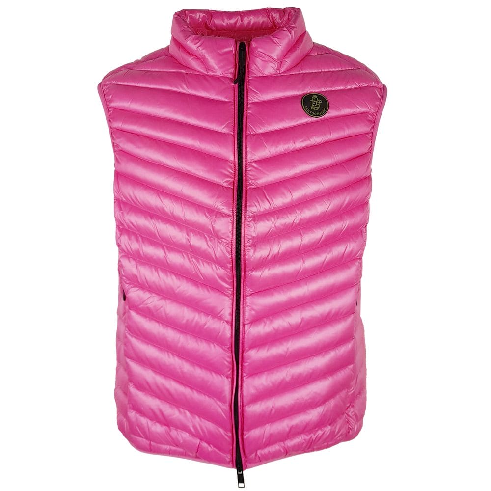 Gilet en duvet en nylon rose chic de Centogrammi pour elle