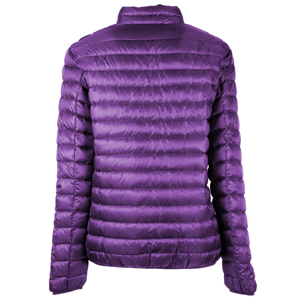 Chaqueta de plumón de nailon color morado Centogrammi Chic