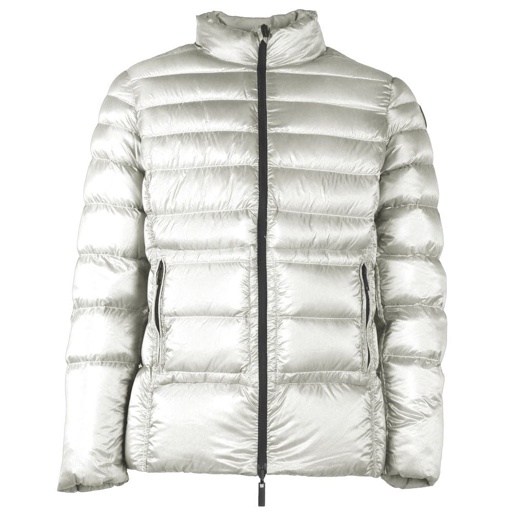 Veste à capuche réversible en nylon blanc Centogrammi