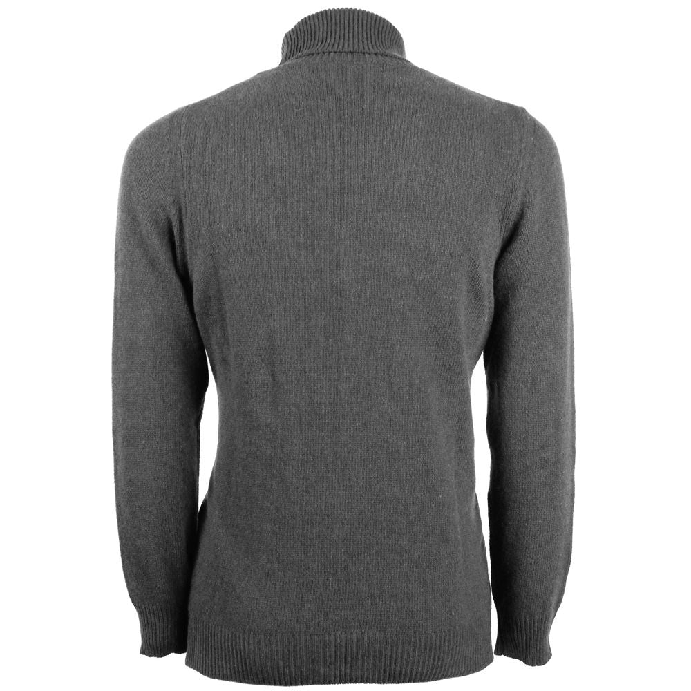 Pull col roulé en cachemire gris élégant Emilio Romanelli