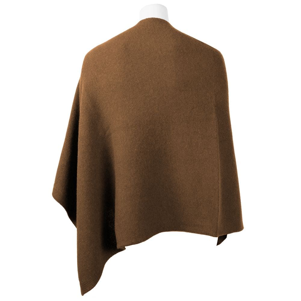 Poncho elegante de cachemira con cuello en V de Emilio Romanelli