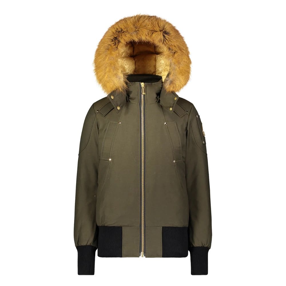 Chaqueta bomber Debbie en dorado militar de Moose Knuckles Exquisite