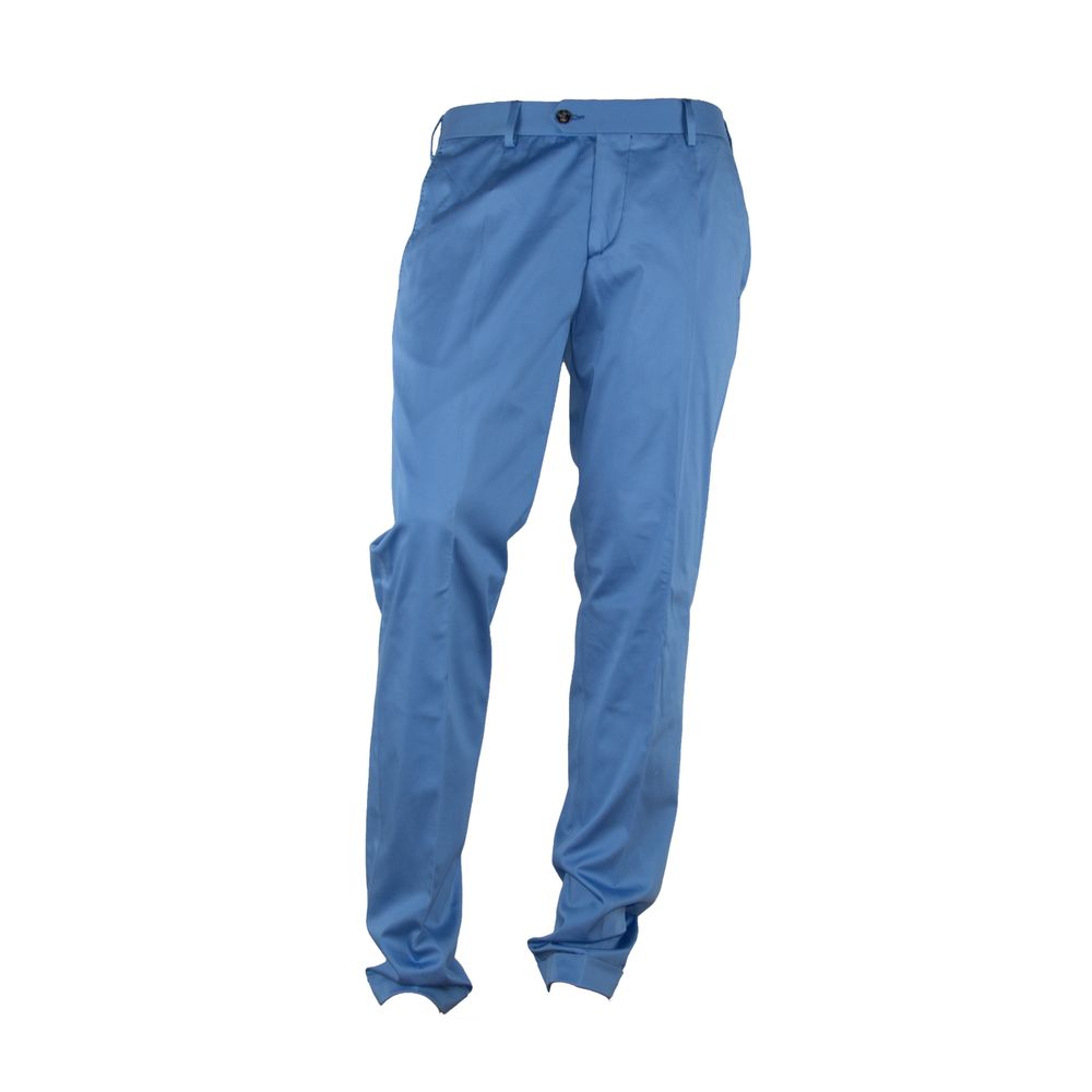 Pantalon d'été italien bleu clair élégant fabriqué en Italie