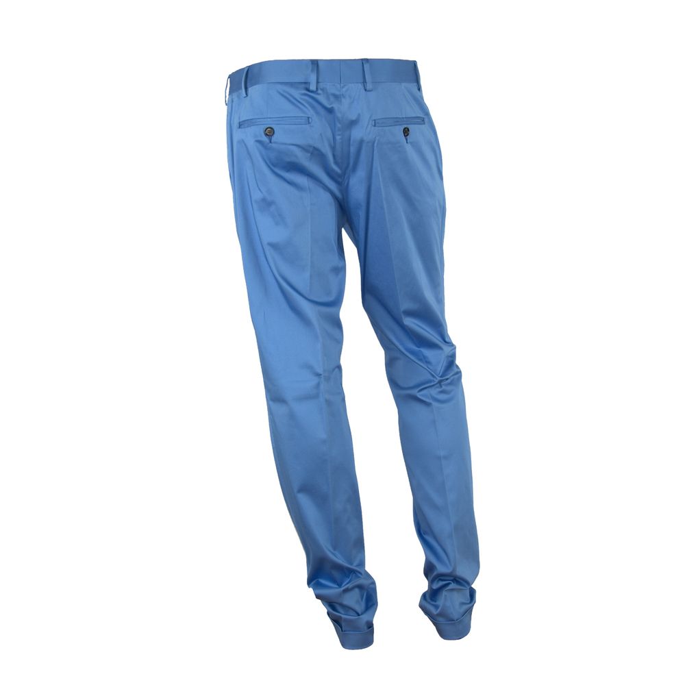 Pantalon d'été italien bleu clair élégant fabriqué en Italie