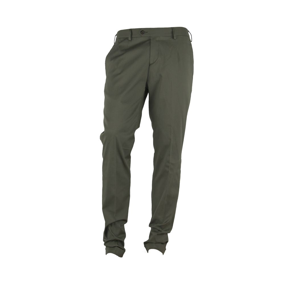 Pantalon d'été vert élégant fabriqué en Italie pour homme