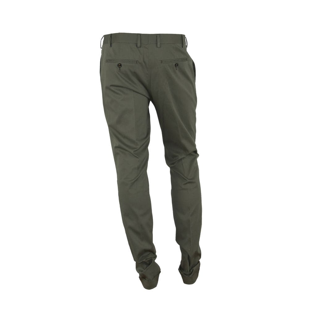 Pantalon d'été vert élégant fabriqué en Italie pour homme