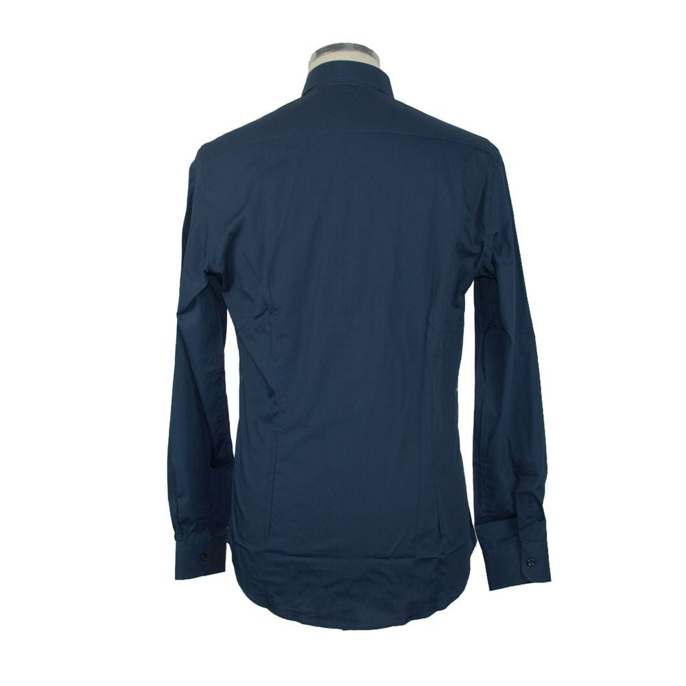 Made in Italy Italian Elegance: Chic Long Sleeve Cotton Shirt