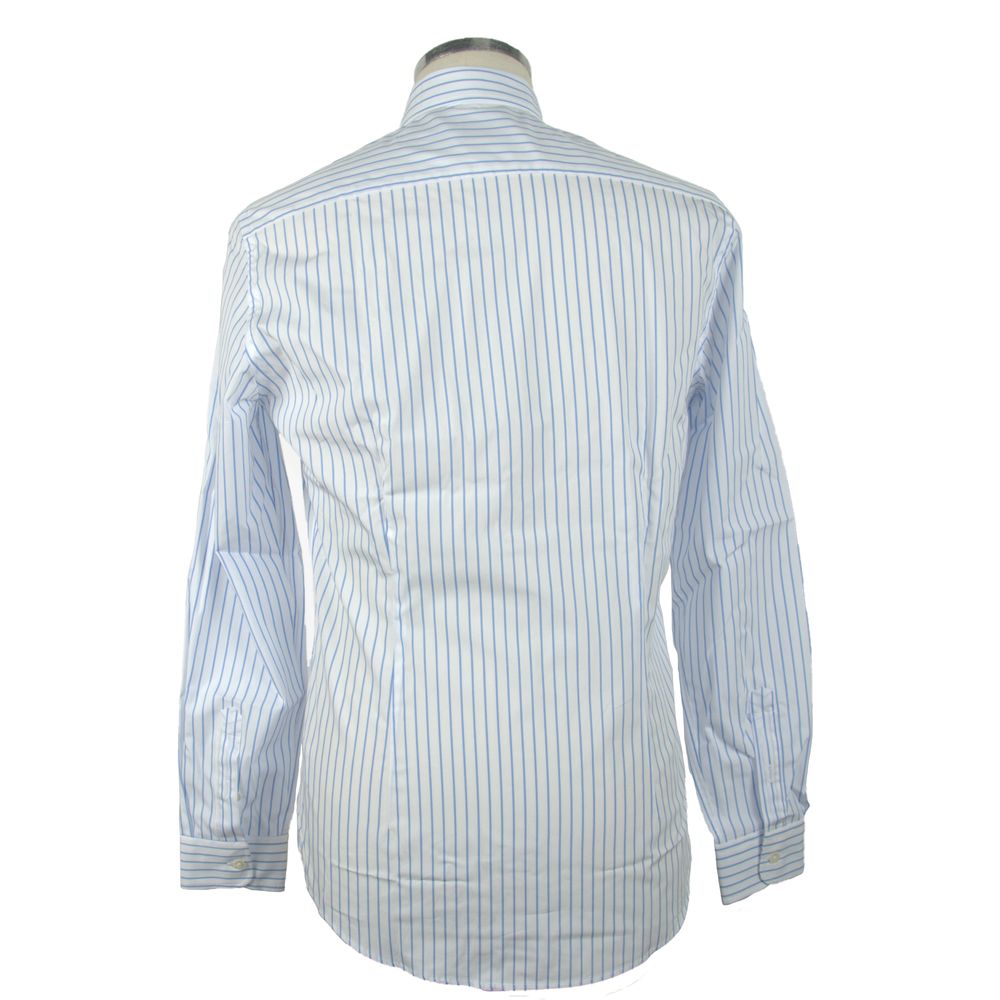 Made in Italy Elegant Light Blue Italian Cotton Shirt