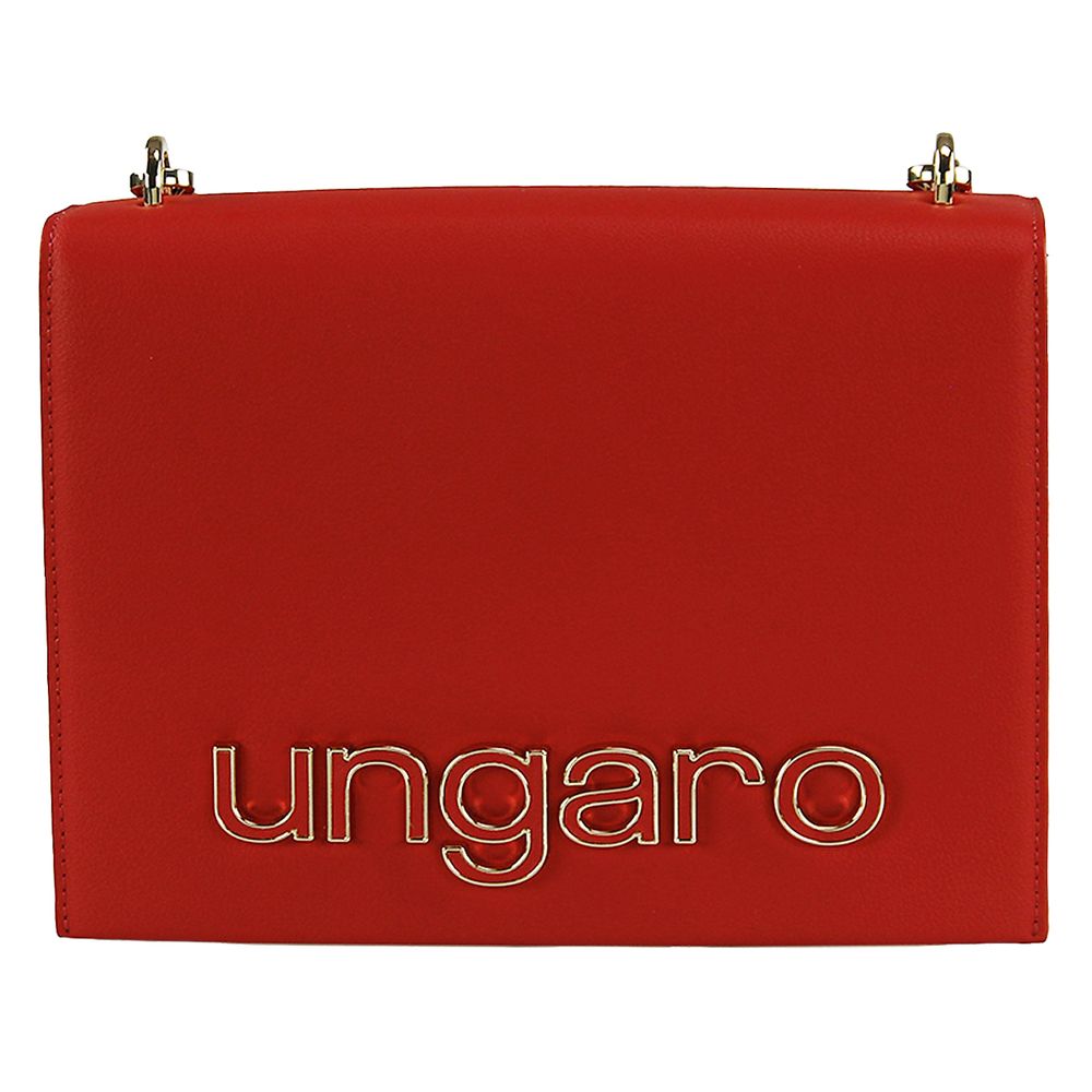 Bolso de hombro Ungaro Chic de piel de becerro con logotipo de metal