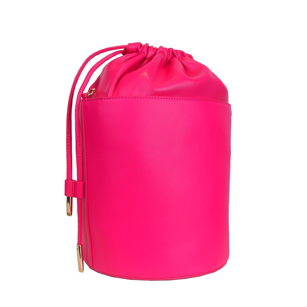 Sac seau en cuir fuchsia Elegance de Ungaro