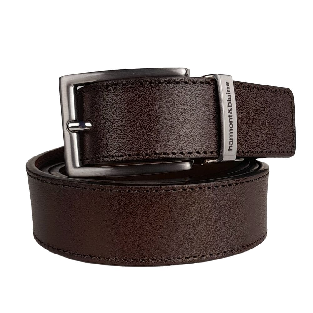 Ceinture réversible en cuir de veau Harmont &amp; Blaine - Double style de luxe