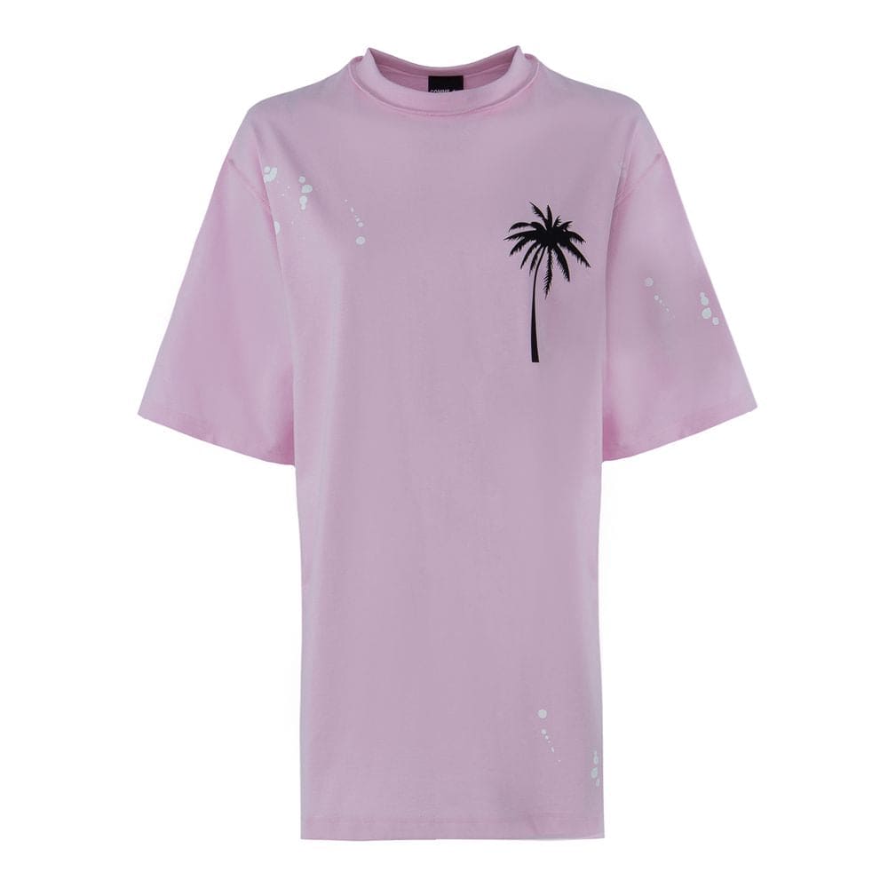 Robe t-shirt en coton rose chic Comme Des Fuckdown avec imprimé unique