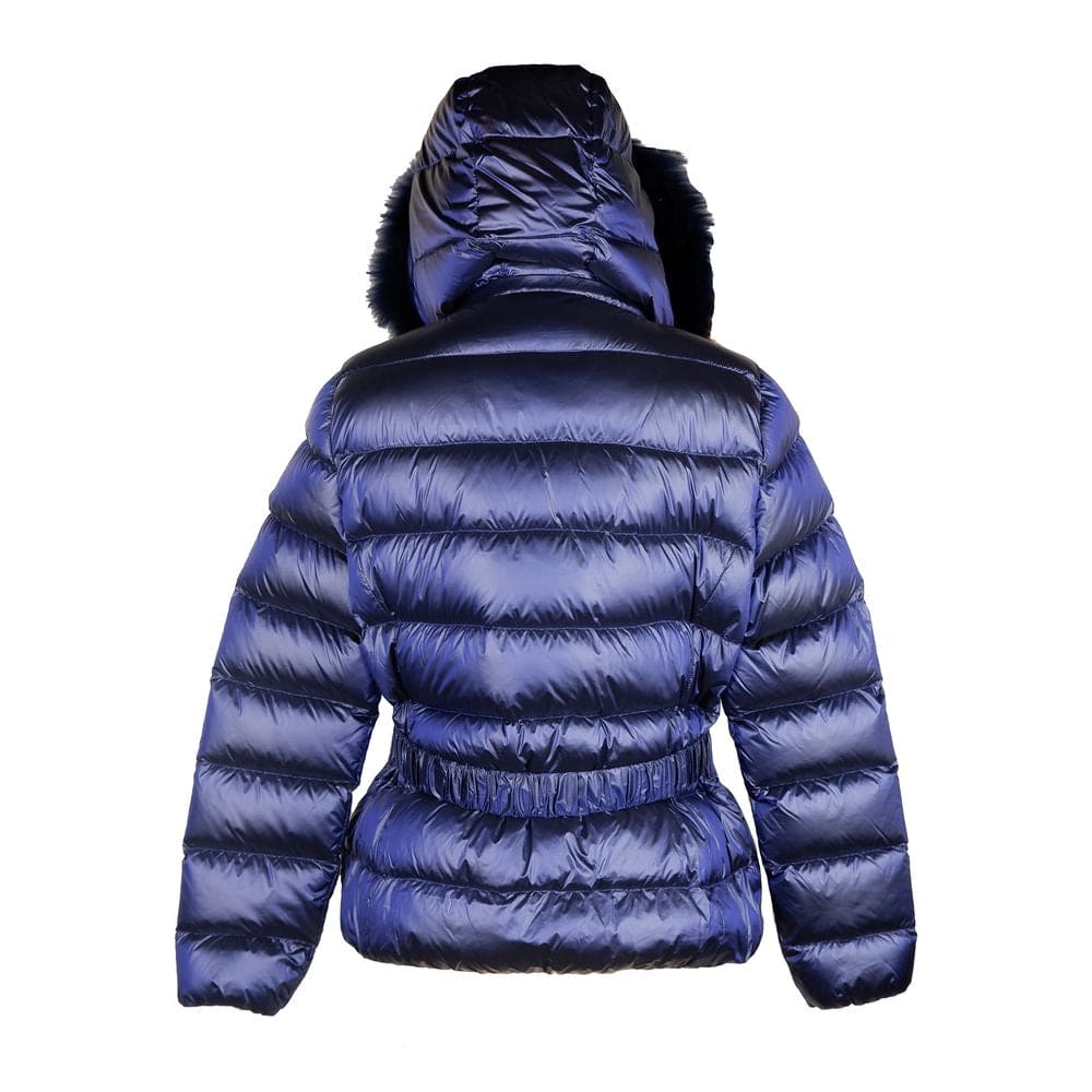 Chaqueta Yes Zee azul elegante con pelo de Murmasky