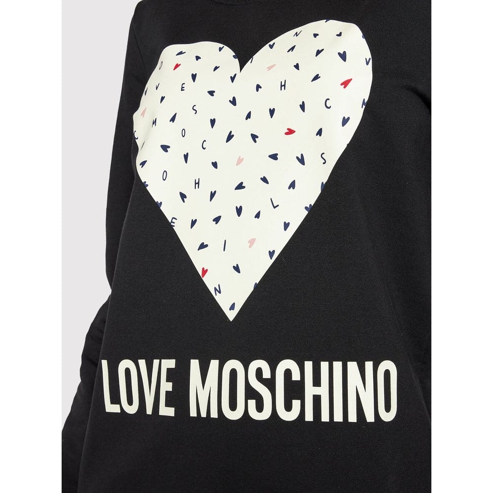 Vestido elegante de algodón azul de Love Moschino