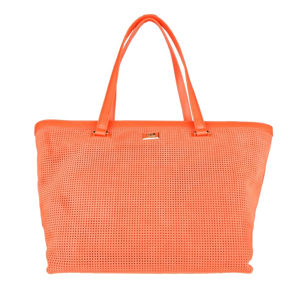 Sac à main Cavalli Class Chic en cuir orange foncé