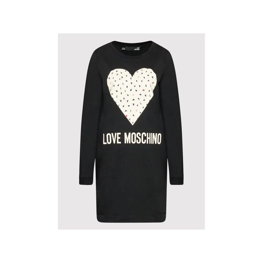 Vestido elegante de algodón azul de Love Moschino