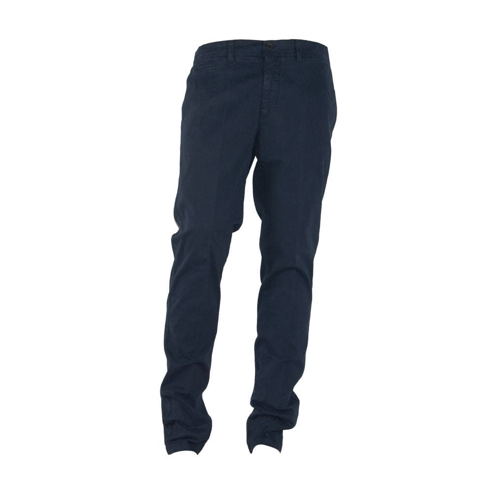 Pantalon d'hiver bleu élégant fabriqué en Italie