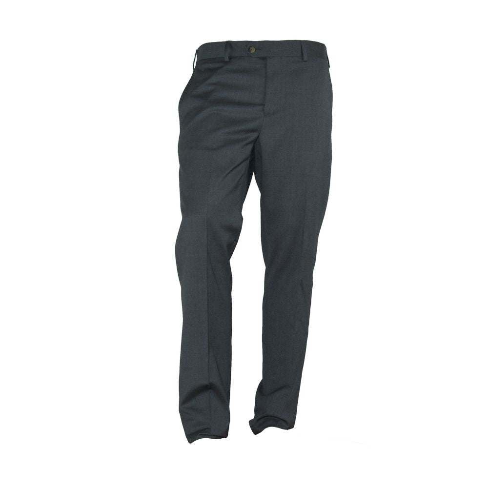 Pantalon élégant gris italien fabriqué en Italie