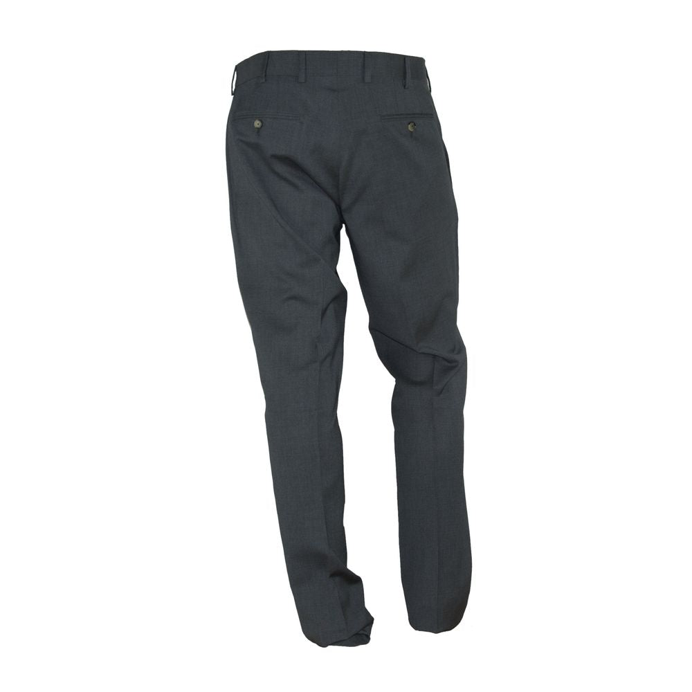 Pantalon élégant gris italien fabriqué en Italie