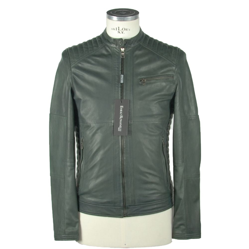 Chaqueta de piel Elegance Emerald de Emilio Romanelli