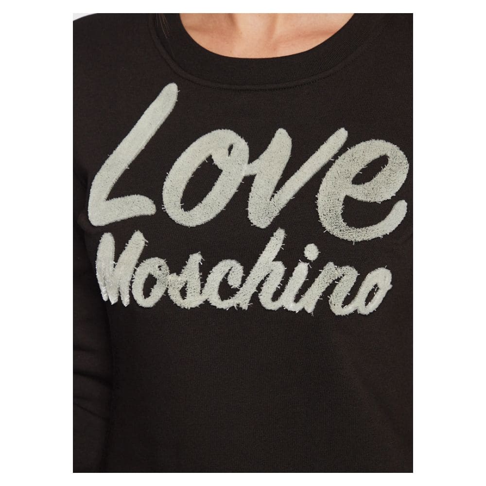 Robe en coton mélangé avec logo en relief Love Moschino Chic