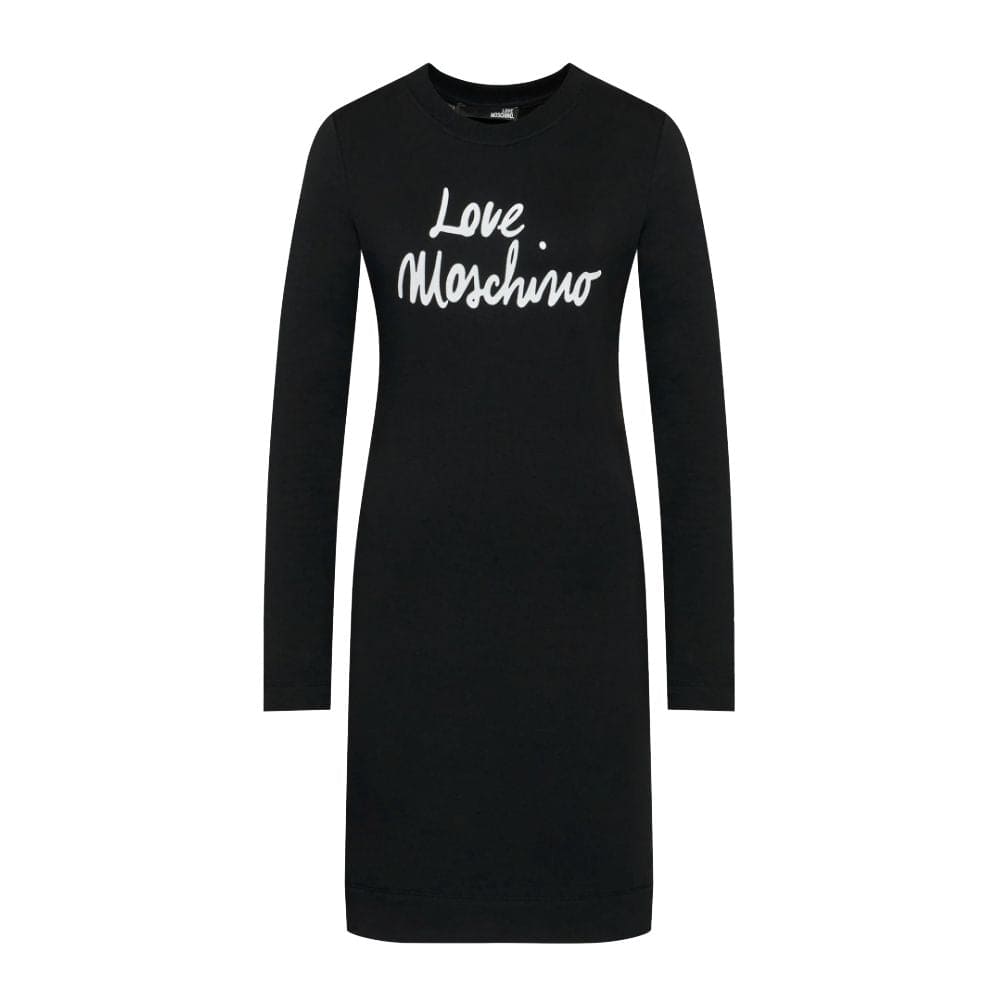 Robe en coton mélangé avec logo en relief Love Moschino Chic