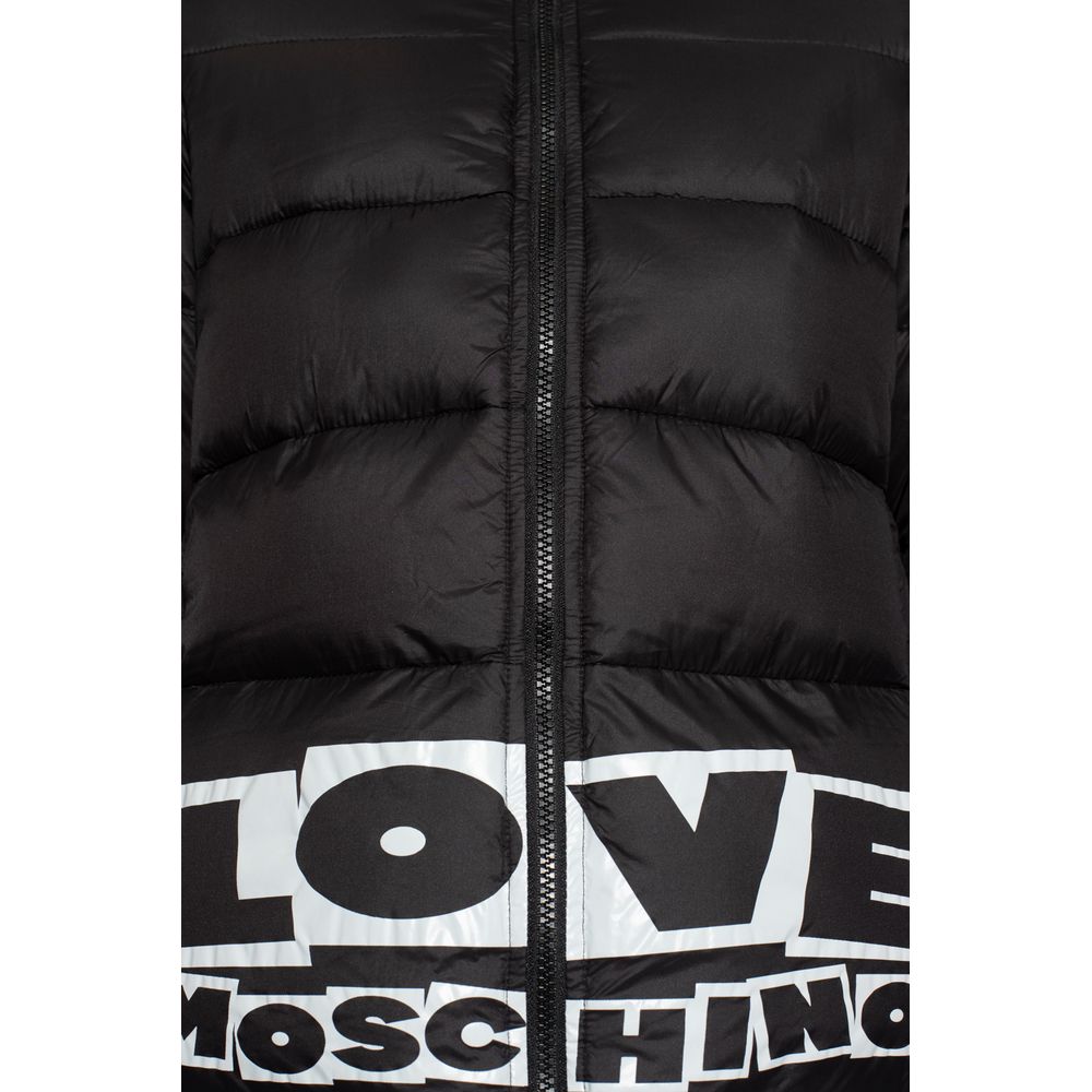 Veste en nylon chic Love Moschino avec logo audacieux