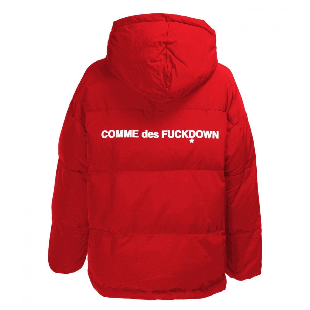 Doudoune rose chic Comme Des Fuckdown avec imprimé logo emblématique