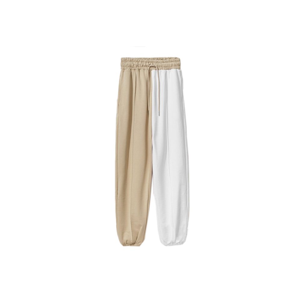 Pantalon de survêtement beige bicolore à cordon de serrage Comme Des Fuckdown Chic